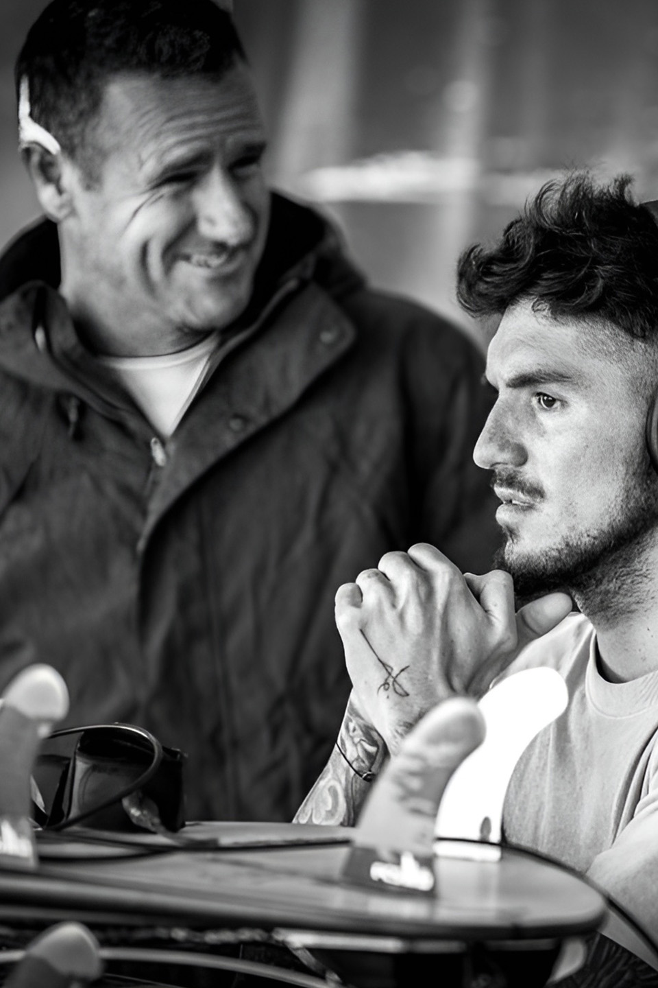 Andy King in coach conversation